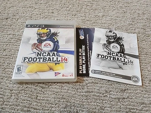 NCAA Football 14 Complete for PlayStation 3 PS3 2013 TESTED & WORKS CIB