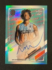 Malik Bowman 2021-22 Topps Chrome Overtime Elite Auto Aqua Refractor /99