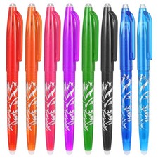 8pcs Heat Erasable Pens for Fabric, Fabric Marking Pens Fabrics Markers No Gh...
