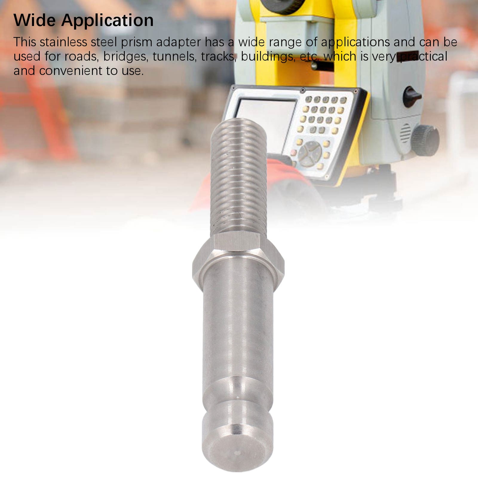 Prism Pole Adapter M10 Stainless Steel GPS RTK Prism GPS Total Station Survey
