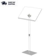 Lightweight Acrylic Podium Stand - Elegant Adjustable Lectern for Any Occasion