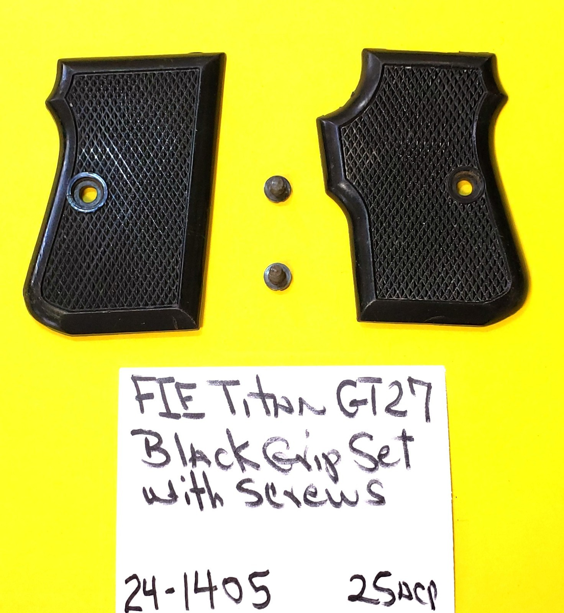 爆突機銃挺 基板 FIE Titan 25 ACP Tanfoglio GT27 Pistol Grip CHECKERED Black WITH