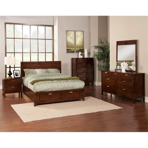 Home Square 4 Piece Set with Nightstand Full Size Storage Bed & Dresser - Picture 10 of 15
