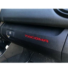 Raised Letters 2016-2023 Tacoma Glovebox - Red 