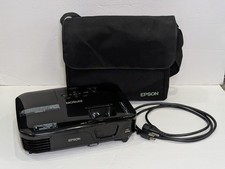 EPSON LCD Projector H429A Lamp Hours 707 w/ Power Cable and Carrying Case