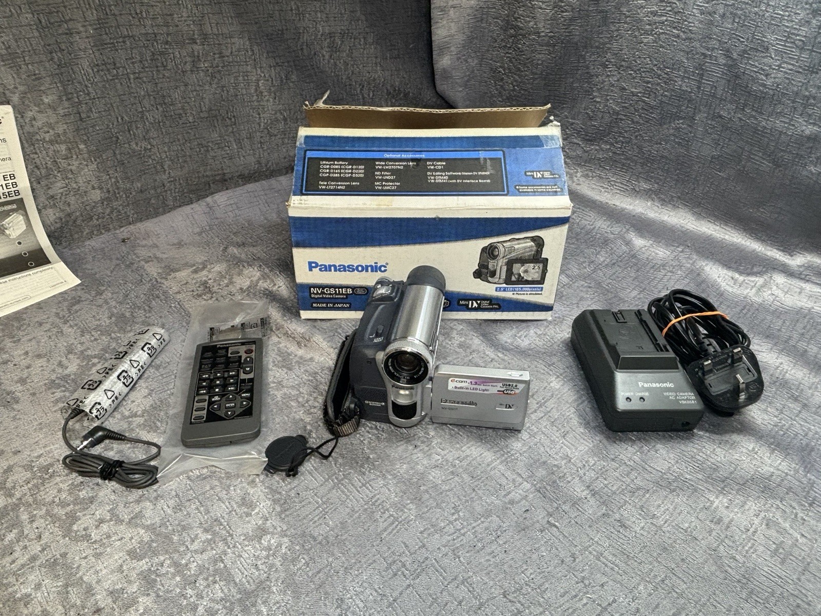 Panasonic NV-GS11-EB Camcorder MiniDV  Video Camera Boxed With Accessories