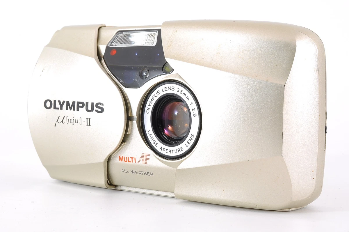 完動実用品 オリンパス OLYMPUS μ- II 35mm f2.8 シルバー Olympus µ