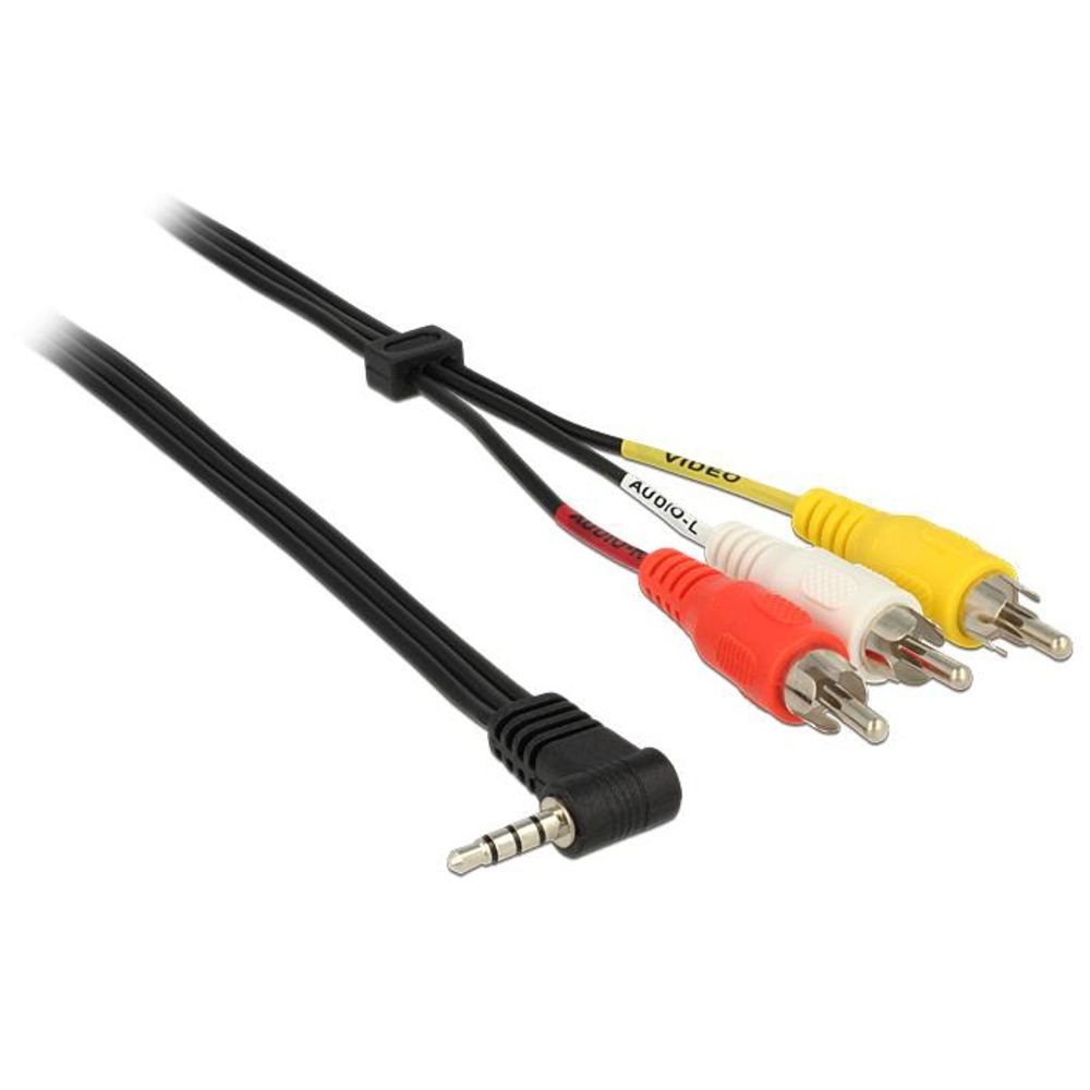 Delock Kabel Klinke 35 mm 4 Pin Stecker gewinkelt - 3 2690₽