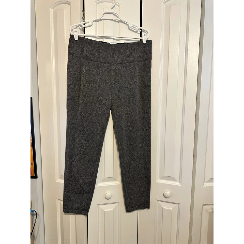 Spring + Mercer XL Herringbone Trousers Womens Career Casual Business Gray Pants - Image 2 of 4