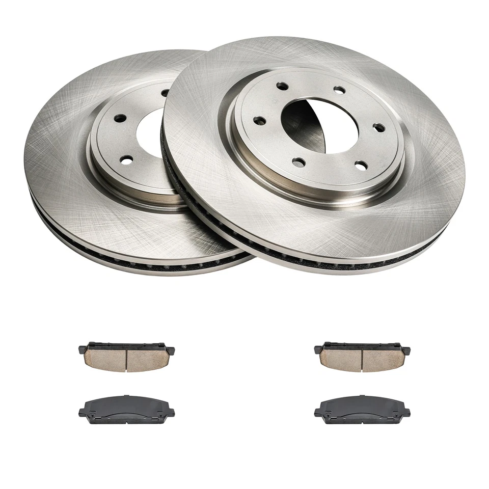 Kit de almohadillas cerámicas delanteras y rotores sólidos para Nissan Armada 2012-2014 6PR1200852 Foto 3 de 4