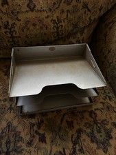 Vintage Curmanco Steel Desk Organizer New Old Stock NOS Made in USA Industrial