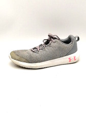 Under Armour Sneaker Girls Gray Pink 6 Athletic Running Shoes Comfort 42009987