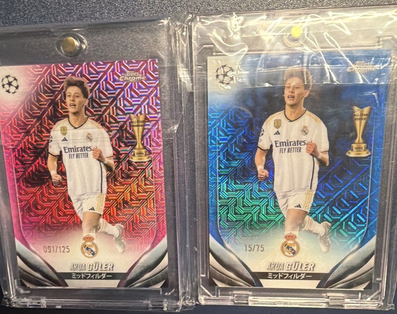 Japanese Topps Chrome 2022-23 UCL Arda Guler All-Star Rookie #152 Lot 2 /125 /75