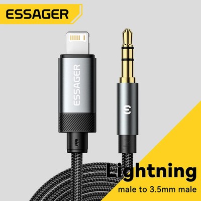 Essager C Usb-a Lightning 3.5MM Jack AUX Cable Audio - Type C male to 3.5mm