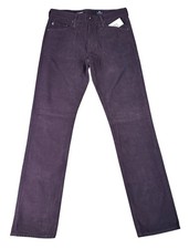 NEW AG Adriano Goldschmied Mens Everett Slim Straight Pants Purple Size 32x32 NW