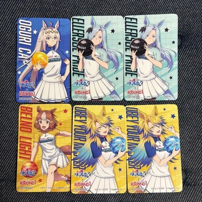 ROUND1 Uma Musume Pretty Derby Character Card Set of 6 Bowling Theme