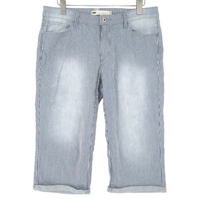 Levi's Vintage Mens Striped Bermuda Shorts Relaxed Fit Logo W34