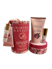 Crabtree  Evelyn Rosewater Gift Set Rollerball  Hand Creme Valentine