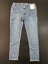 Cat  Jack Girls Jeggings Ultimate Stretch Light Wash Size 10 Cheetah Print NEW