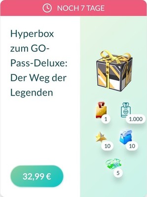  Pokémon GO Hyperbox zum GO- Pass-Deluxe: Der Weg der Legenden 