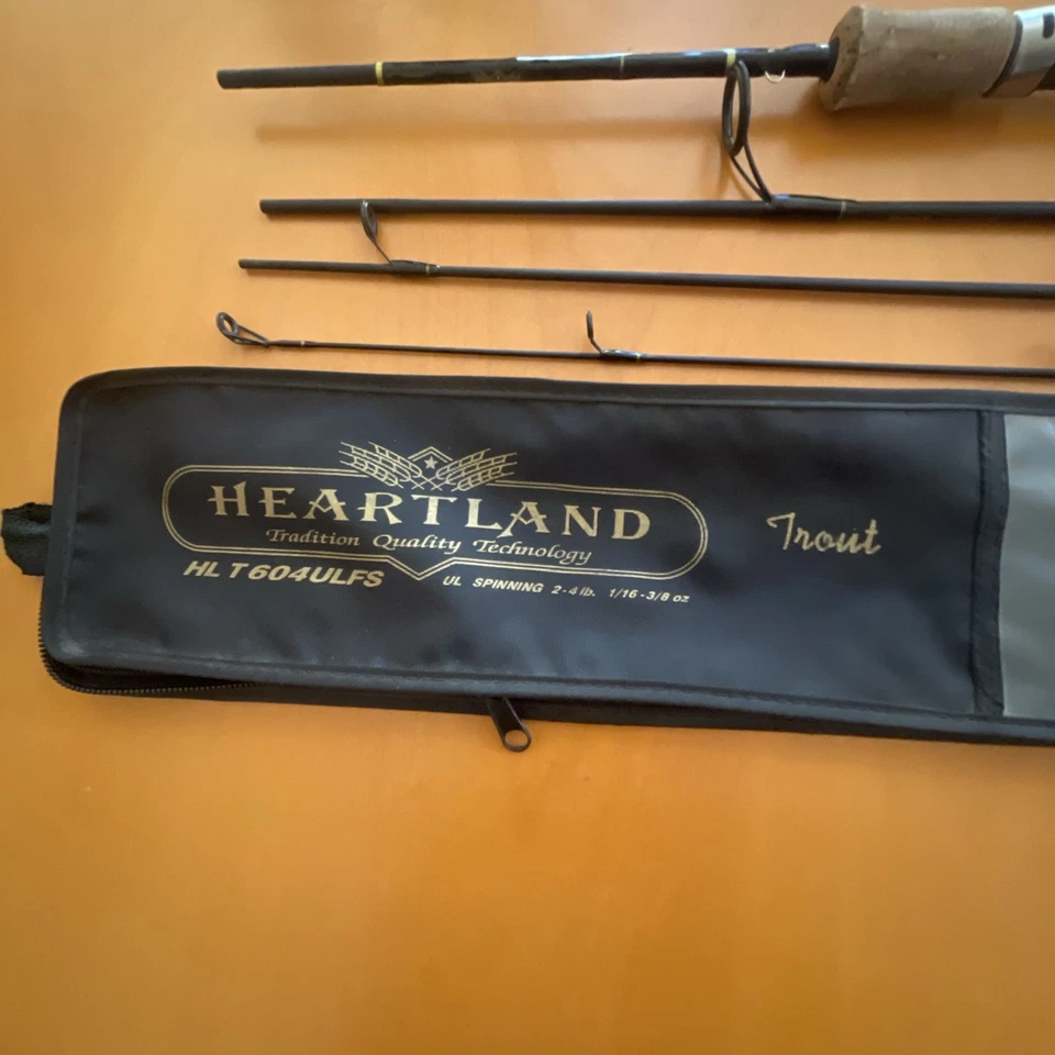 Daiwa Heartland Travel Rod In 4pc Ultralight Trout Spinning Rod HL T604ULFS New - Image 3 of 4