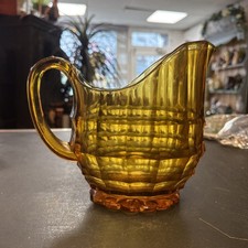 Vintage Amber Glass Jug 
