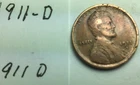 1911 D ; Wheat Penny in Good condition