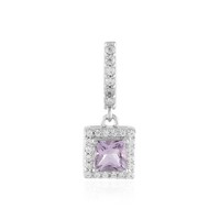 Cavill Ohrringe Damen Lavendel Amethyst 925 Silber Platin Zirkone 0,89Ct