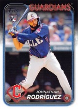 Johnathan Rodriguez 2024 Topps Update US283 Guardians Rookie Baseball Card