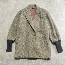 Vintage Donnybrook Union Made Overcoat Balloon Sleeves and Knit Cuffs