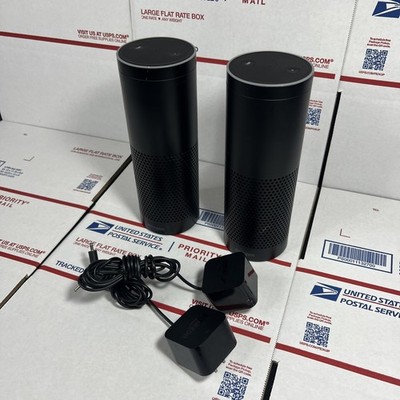 2X Amazon Echo SK705DI Alexa Speakers 1st Gen + Plugs -SAME DAY SHIP - WARRANTY!