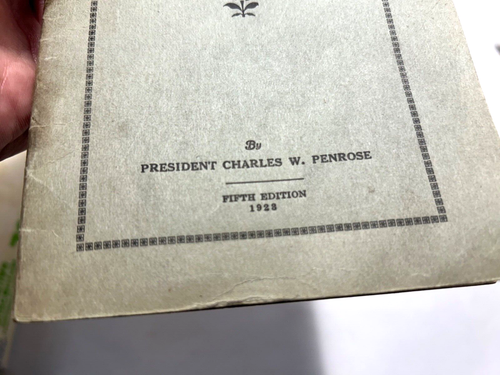 Mormon Doctrine Plain and Simple Book Leaves from the Tree Of Life 5th ED 1928 - Picture 7 of 14