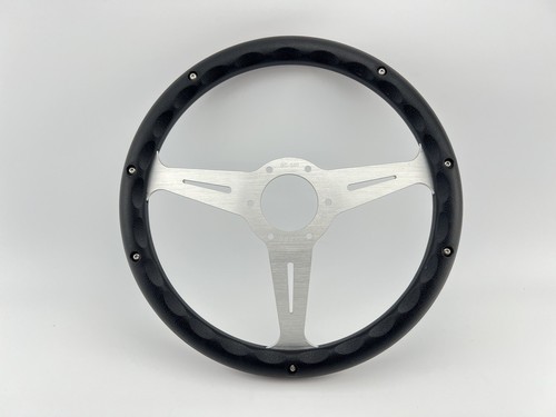 350mm Classic Wood Steering wheel Silver Spoke NDD - Picture 5 of 10