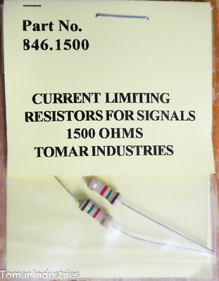 Tomar Industries #846.1500 Current Limiting Resistors for: Signals (1500 ohms) 