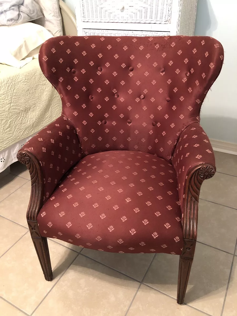 Wingback Chair Antique Vintage eBay