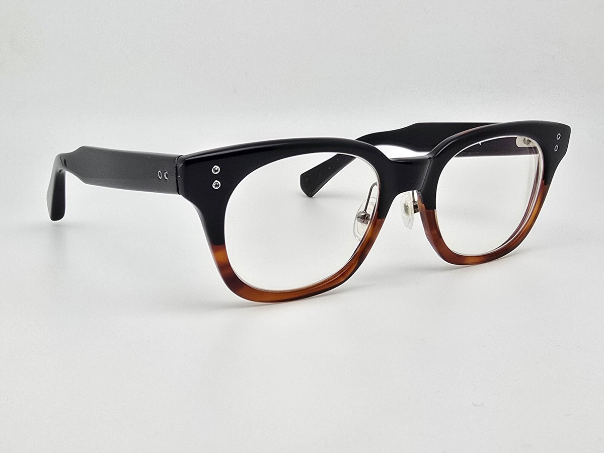 Dita Baylor DRX-2048 Black Tortoise Eyeglasses Frame Japan 48-14