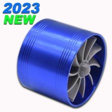 Car Air Intake Turbonator Single Fan Turbine Charger Gas Fuel Saver For Ford