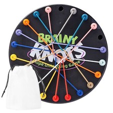 Rope Loop Puzzle IQ Mind String Brain Teaser Game For Adults Kid Logic Puzzle