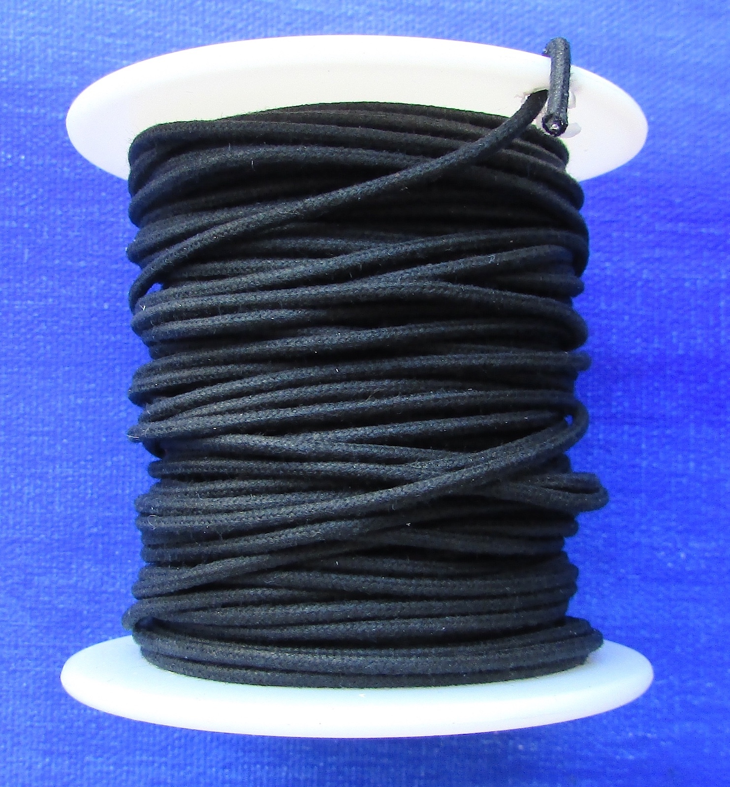 25 ft. GAVITT 22 GAUGE Vintage Style Push Back Cloth Covered Wire BLACK Spool
