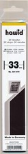 Hawid Stamp Mount 33/217mm - BLACK - Pack of 25 (33x217 33mm)  STRIP  1033