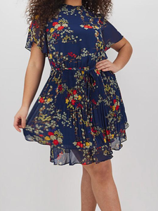oasis chiffon skater dress