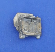 Vintage Brass 3-D Look Semi Truck Belt Buckle Truckers Long Hauler