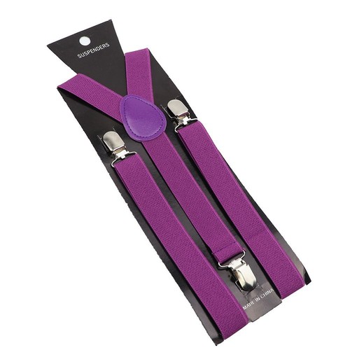 Elastic Leather Suspenders Braces-100cm Adjustable Straps For Wedding Suit Skirt - Picture 31 of 41