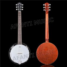 Afanti Mahogany Six String Banjo