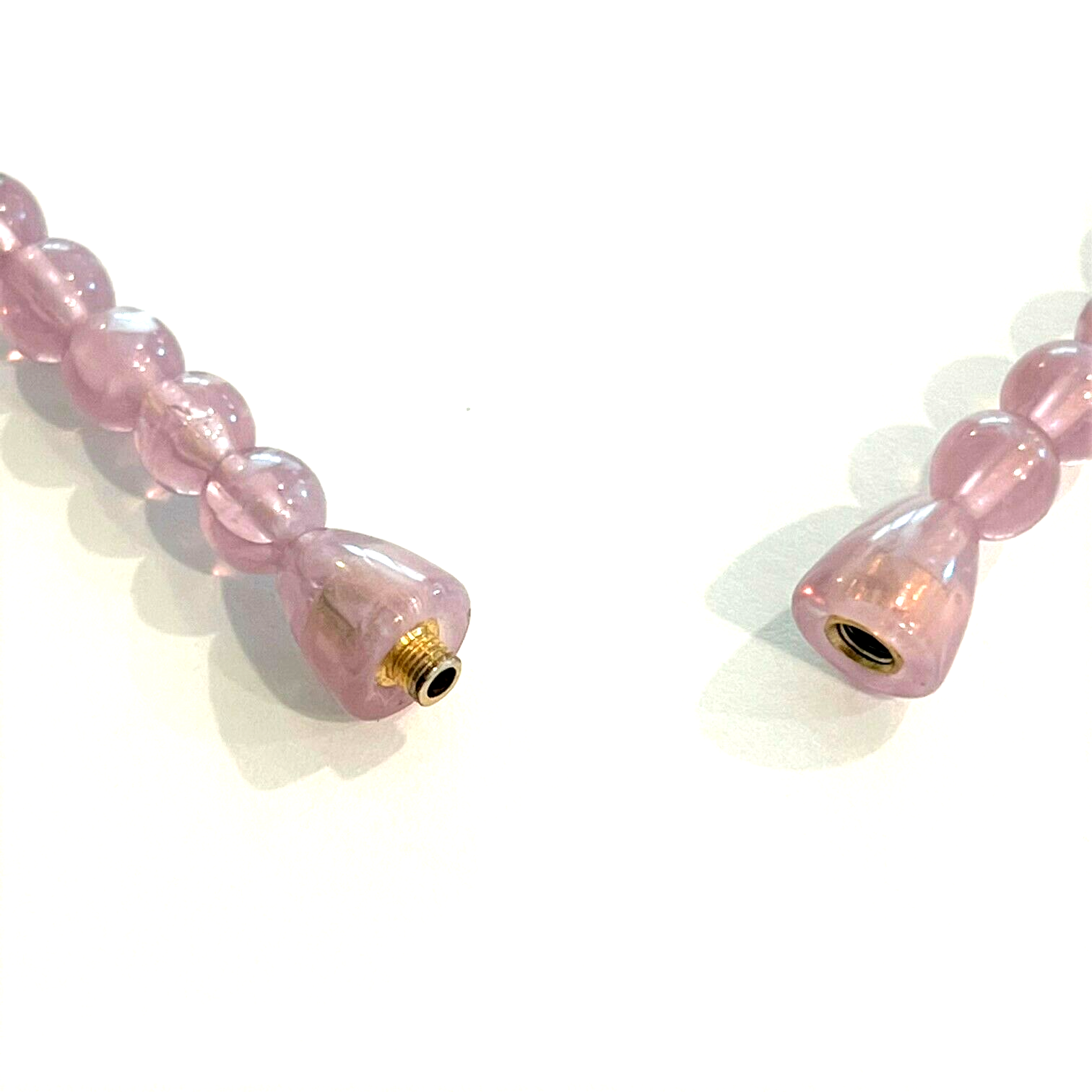 Lavender Beaded Choker Necklace 14 inches Barrel Clasp Vintage eBay