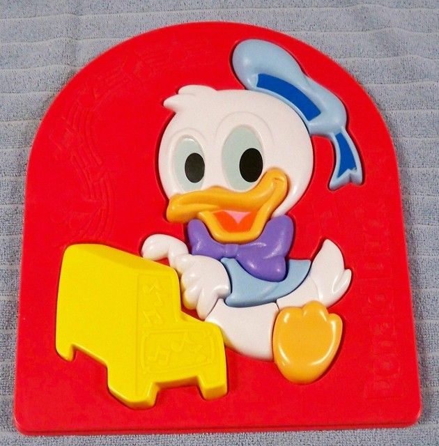 Disney Babies BABY DONALD DUCK PLAYING PIANO Puzzle eBay