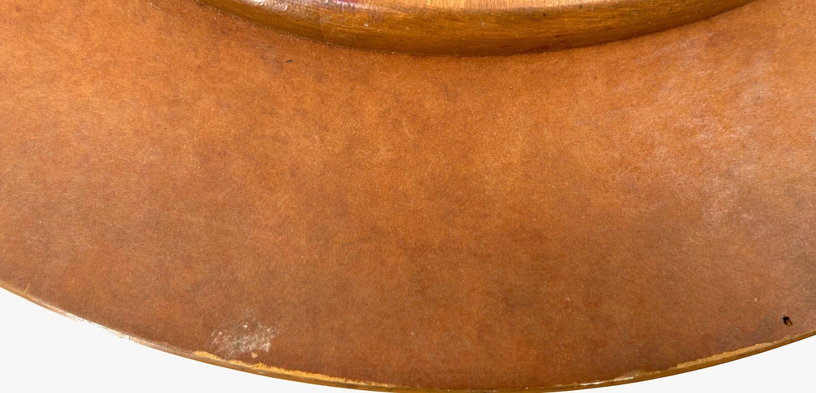 VINTAGE Ethan Allen American Tradition Wood Formica Lazy Susan w/ Glass Top 20"