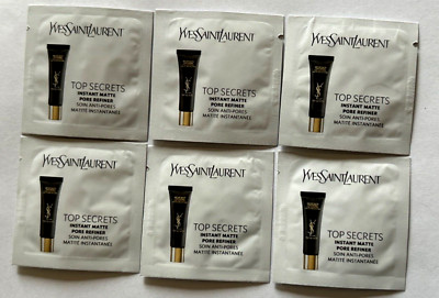 6x Yves Saint Laurent Top Secrets Instant Matte Pore Refiner 1ml each new sealed