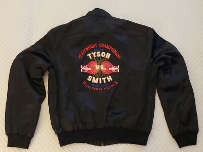 Mike Tyson Vs James  Bonecrusher  Smith 1987 Jacket Las Vegas Hilton - Medium