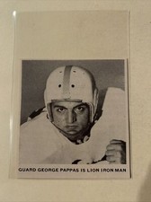 George Pappas Columbia Lions 1957 Football SI Panel RARE!
